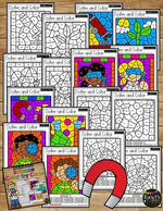 Back to School Activities SCIENCE Color by Code {Addition & Subtraction to 10}