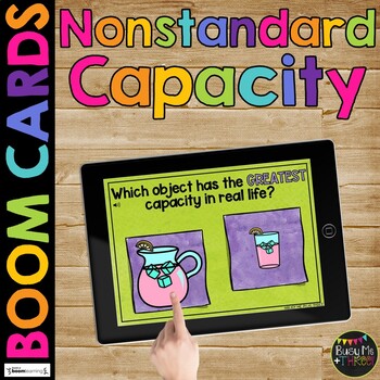 Nonstandard Measurement BUNDLE BOOM CARDS™ Distance Learning Kinder First Grade