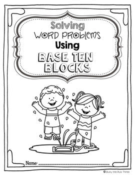 Solving Word Problems Using Base Ten Blocks (Double Digit Numbers)