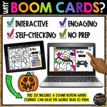 Boom Cards™ Halloween Color by Code WITCH Digital Learning Activity