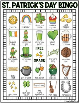 ST. PATRICK'S DAY BINGO {25 Different Bingo Cards}