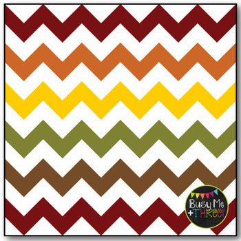 Thanksgiving Chevron on White Digital Papers {Commercial Use Digital Graphics}