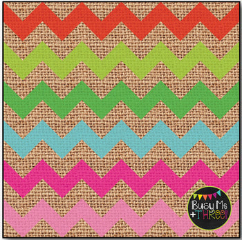 Burlap Christmas Fun Chevron Digital Papers {Commercial Use Digital Graphics}