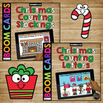 Christmas Boom Cards™ Counting to 10 BUNDLE with 6 Decks for Distance Learning