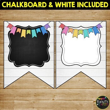 Editable Banners Farmhouse White Shiplap Wood in Chalkboard and White