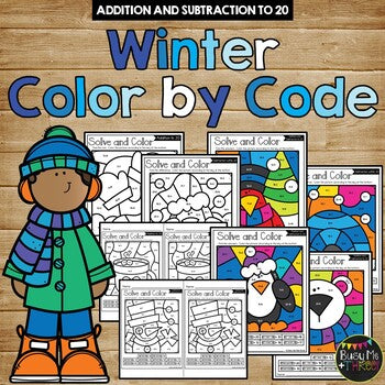 Color by Code Seasons BUNDLE {Addition and Subtraction to 20}