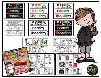 Healthy and Unhealthy Sort for Pocket Chart Healthy Habits