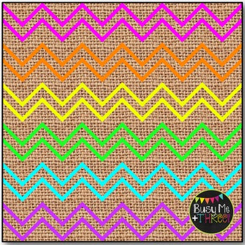 Thin Neon Chevron BURLAP Digital Papers {Commercial Use Digital Graphics}