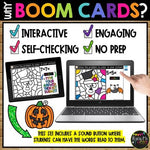 Boom Cards™ Halloween Color by Code SKELETON Digital Learning Activity