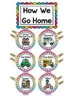 How Do You Get Home, Student Transportation Display Signs, Classroom Decor