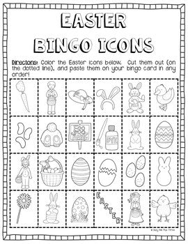 Easter Bingo Activity Game DIY {DO IT YOURSELF}