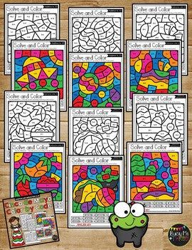 Color by Code CINCO DE MAYO Math Activities {Addition & Subtraction to 20}