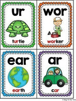 Phonics Games BUNDLE Card Match Up Letters and Sounds