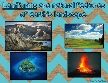 LANDFORMS PowerPoint, Real pictures, Quiz, Interactive