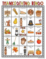 Thanksgiving Bingo Activity Game {25 Different Bingo Cards}