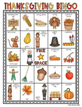 Thanksgiving Bingo Activity Game {25 Different Bingo Cards}