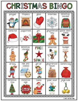 Christmas Bingo Activity Game {25 Different Bingo Cards}