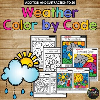 Color by Code VARIETY BUNDLE Color by Number {Addition & Subtraction to 20}