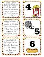 Word Problems Addition and Subtraction up to 10 Movie Theme