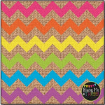 LARGE Bright Chevron Burlap Digital Papers {Commercial Use Digital Graphics}