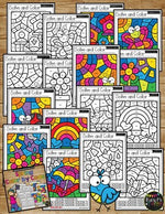 Color by Code Spring Math Activities {Addition and Subtraction to 20}