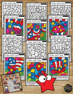 Color by Code 4TH OF JULY Math Activities {Addition & Subtraction to 20}