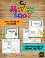 Money Book Activity, Money Worksheet, Money Posters & Songs