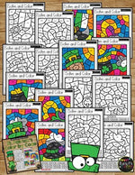 Color by Code St. Patrick's Day Math Activities {Addition & Subtraction to 20}