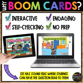 Nonstandard Measurement BOOM CARDS™ LENGTH Digital Learning Game