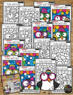 Color by Code PENGUINS Color by Number {Addition & Subtraction to 20}