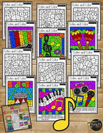 Color by Code MUSIC CLASS Color by Number {Addition & Subtraction to 10}