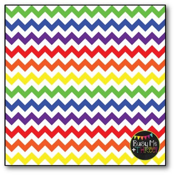 Large Rainbow Chevron Digital Papers {Commercial Use Digital Graphics}