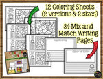 Cinco de Mayo Activities for Writing & Math | Color by Number & Writing Pages