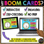 Telling Time to the Hour and Half Hour BOOM CARDS™ Measurement Distance Learning