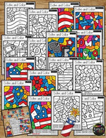 Veteran's Day & Memorial Day Color by Code {Addition & Subtraction to 20}