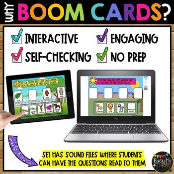 Food Chains BOOM CARDS™ Science Digital Learning