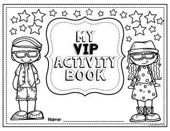 Classroom VIP Activity Book No Prep Worksheet Packet