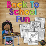 Back to School Activities BUNDLE Games, Bingo, No Prep Worksheets, Glyph & More