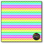 Neon & White Chevron Digital Papers {Commercial Use Digital Graphics}