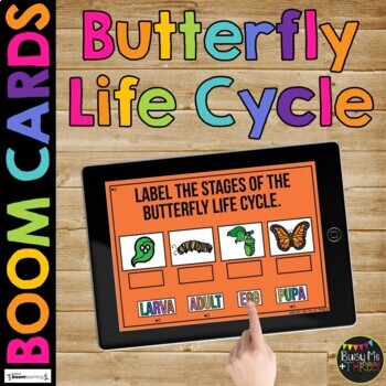 Life Cycles BUNDLE BOOM CARDS™ Science Distance Learning Plant Chicken Butterfly