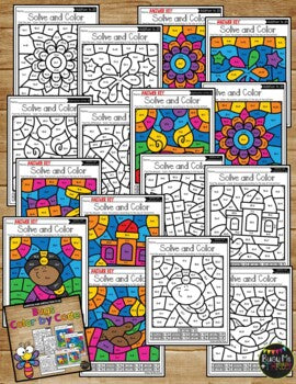 Diwali Color by Code {Addition & Subtraction to 20} Mystery Pictures