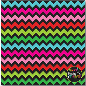 Christmas Digital Papers Fun Chevron on Black {Commercial Use Digital Graphics}