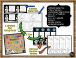 Incentive Charts, Sticker Chart, EDITABLE Astronaut Theme {Blacklines Included}