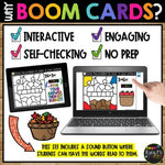 Fall Boom Cards™ Digital Color by Code APPLES Distance Learning, Add & Subtract