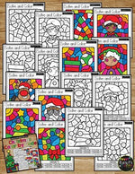 Color by Code Christmas Activities {Addition and Subtraction to 20}