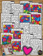 Color by Code Valentine's Day Math Activities {Addition & Subtraction to 20}