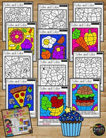 Back to School Activities Food Color by Code {Addition & Subtraction to 10}