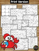 Summer Activities Digital Secret Picture Tile Math Puzzles Google Classroom™