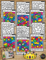 Color by Code MARDI GRAS Math Activities {Addition & Subtraction to 10}