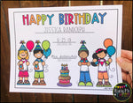 Birthday Certificate Editable Student Gift for Birthday